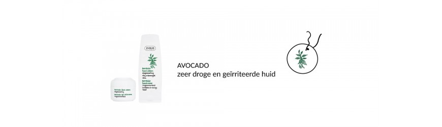 Avocado lijn Ziaja. Cosmetica en producten avocado