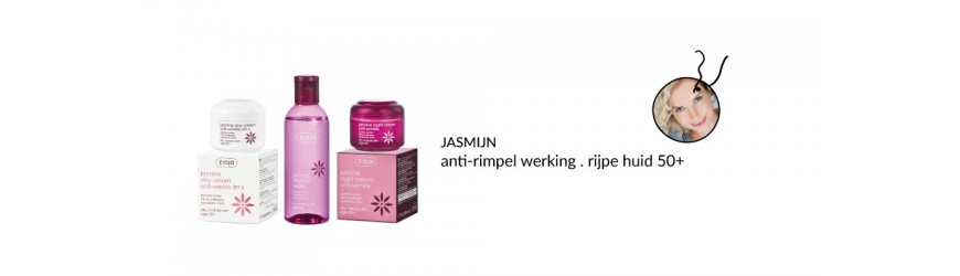 Jasmijn cosmetica. Verzorging stimuleert collageen in de huid